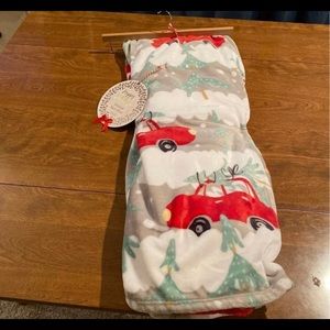 Christmas throw NWT